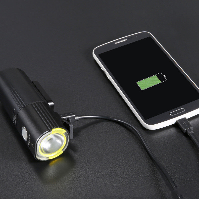Phare de vélo étanche, banque d'alimentation de 1600 lumens