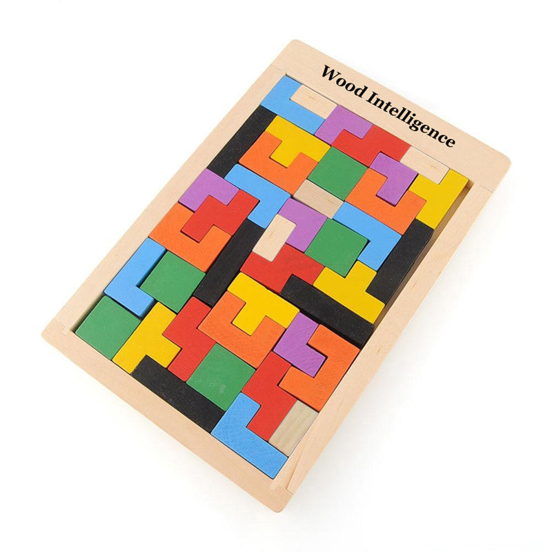 Jouet Tangram multicolore en bois