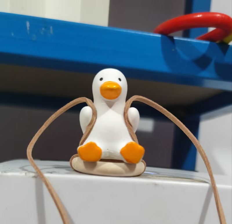 Poupée d'ornement de pendentif de canard de balançoire de voiture