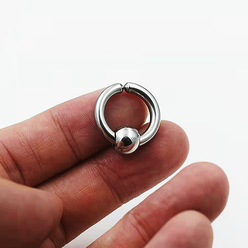 Clips para las orejas de acero de titanio sin dolor para hombres y mujeres, cinco anillos que combinan con todo