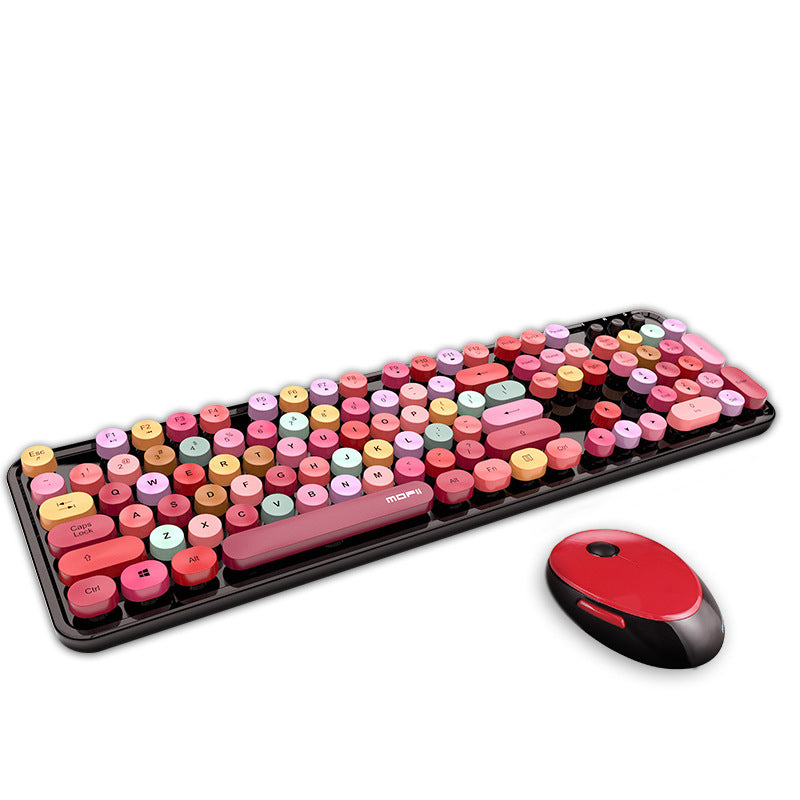 Clavier punk de filles de rouge à lèvres de couleur
