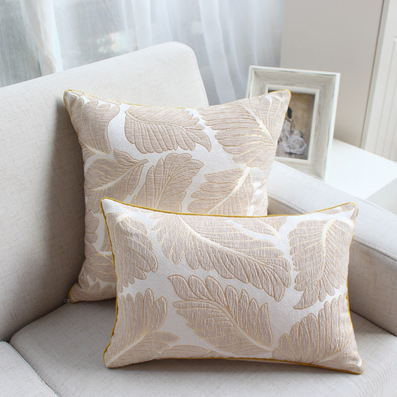 Coussin décoratif en jacquard chenille 