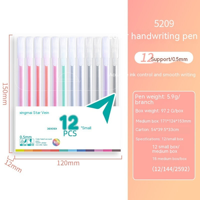 Stylo gel en boîte de couleur, vente en gros de papeterie