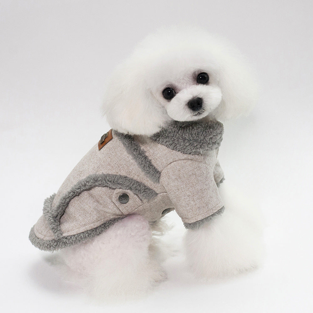 Vêtements d'hiver pour chien, veste pour bouledogue français, manteau épais et chaud pour chien