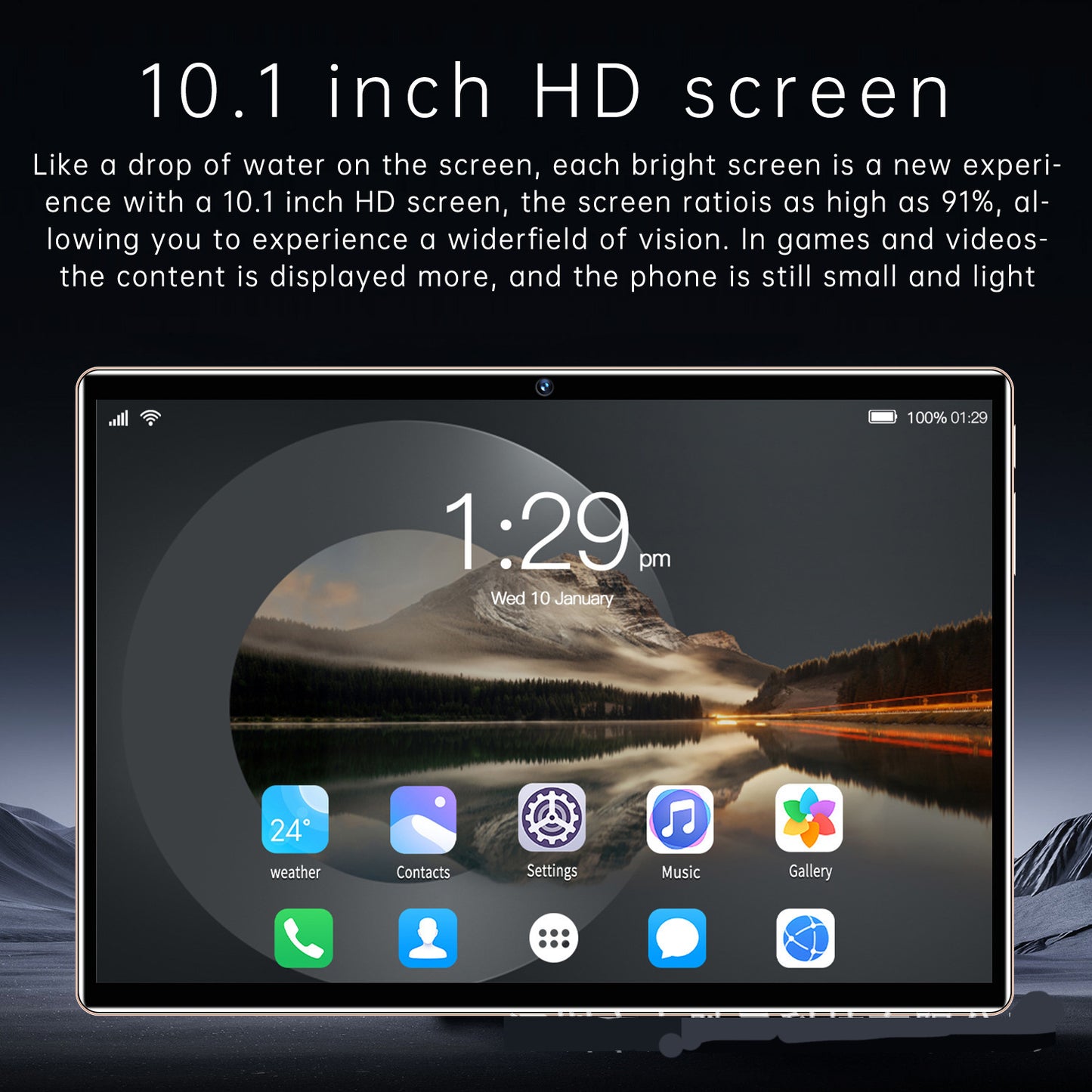 Tablette de jeu intelligente HD avec appel vocal