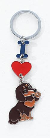 Ins Love Dog Pendant Bag Keychain