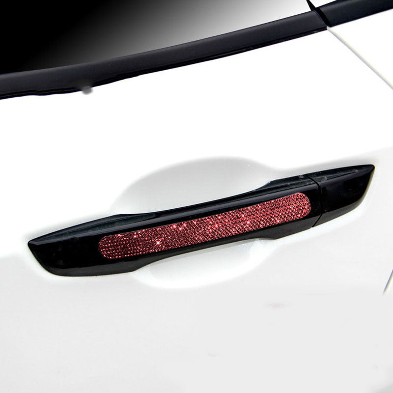 Pegatinas para manijas de puertas de automóviles con incrustaciones de diamantes