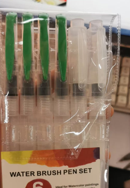 Ensemble de peinture aquarelle couleur soluble dans l'eau, stylo à eau