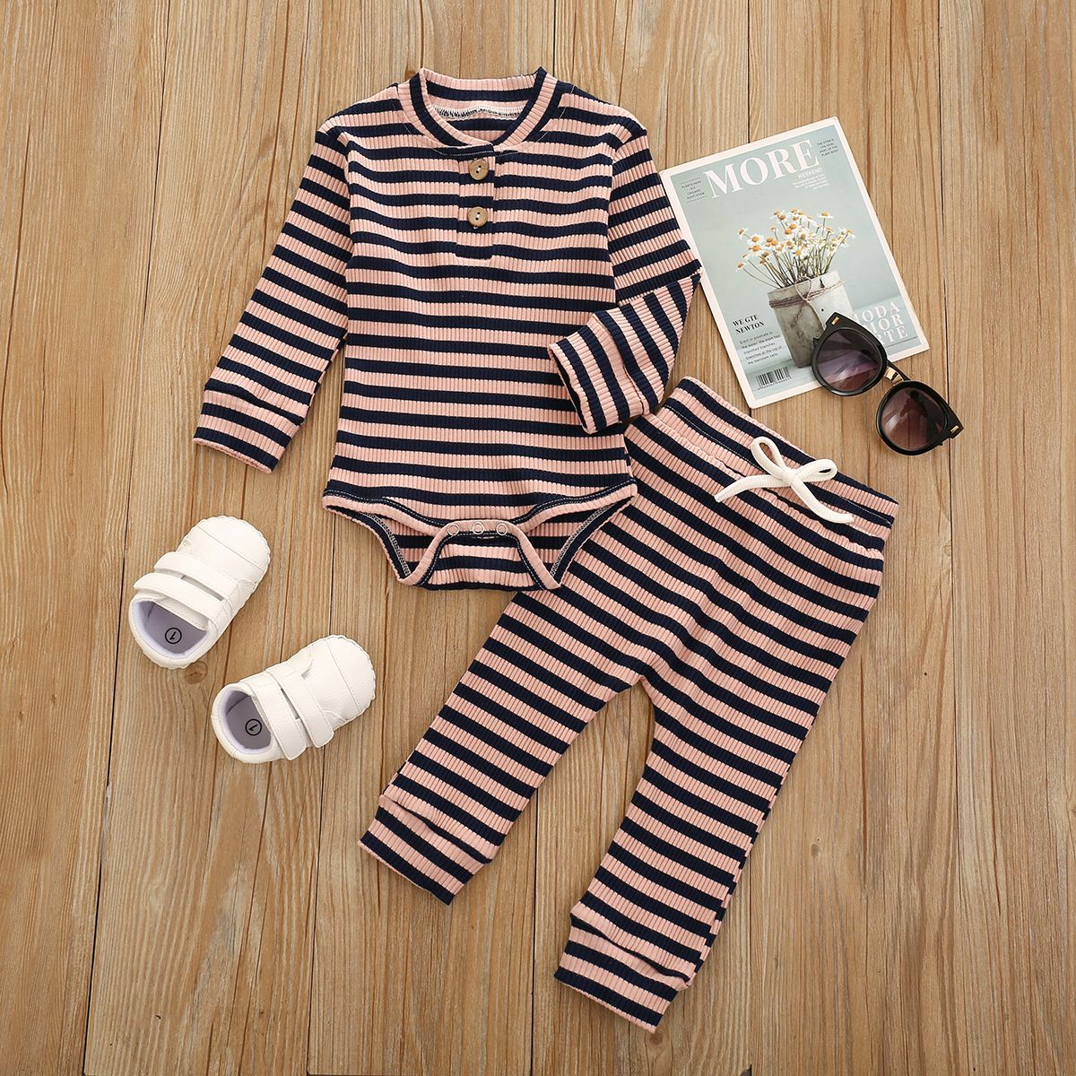Ensemble de vêtements bébé garçon collants en coton fille nouveau-né