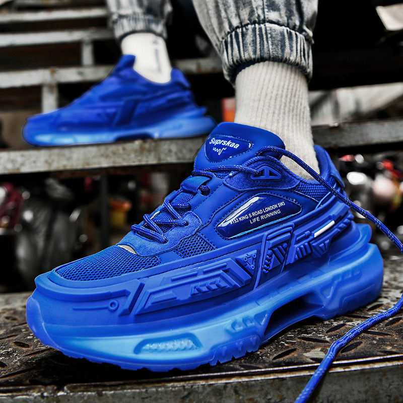 Baskets de course à plateforme Popcorn, chaussures basses décontractées Qiankun Wheel Mecha