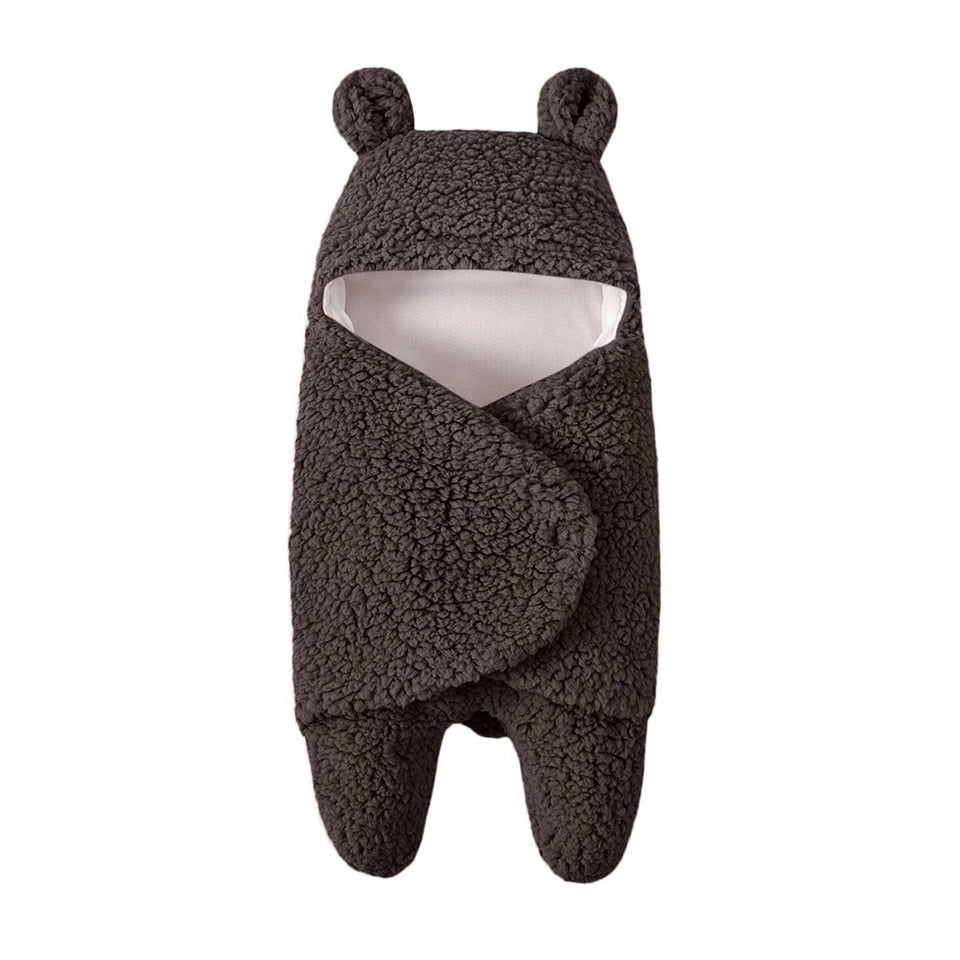 Enveloppe de sac de couchage pour bébé, couverture d'emmaillotage d'hiver pour nouveau-né