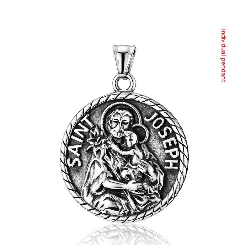 Stainless Steel Virgin Back Cushion Pendant