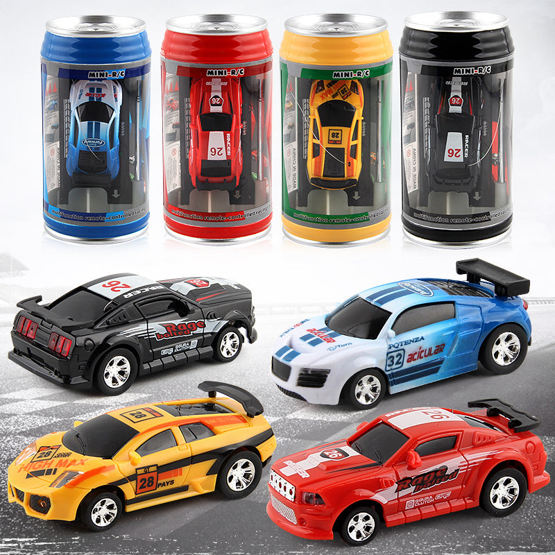 Coke Can Mini RC Car Radio Télécommande Micro Racing Car 4 Fréquences
