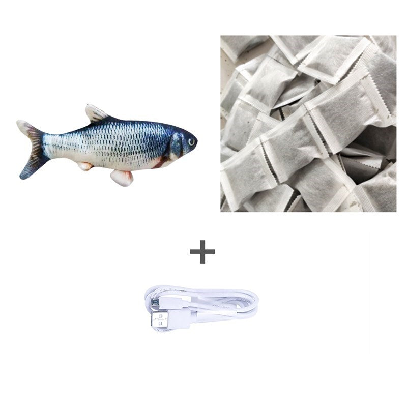 Version sans pince à chat - Jouet de poisson électrique de simulation de poisson sauteur électrique