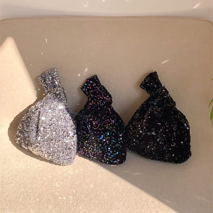 Sac de poignet à paillettes exquis et polyvalent coréen Ins