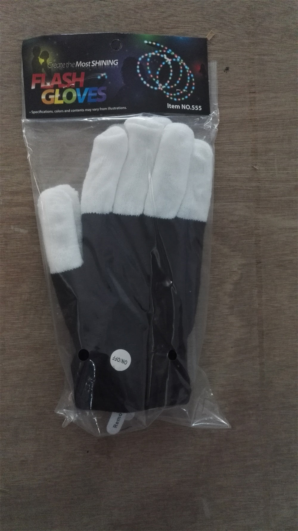 Gants lumineux LED Gants lumineux arc-en-ciel