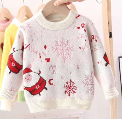 Pull flocon de neige de Noël