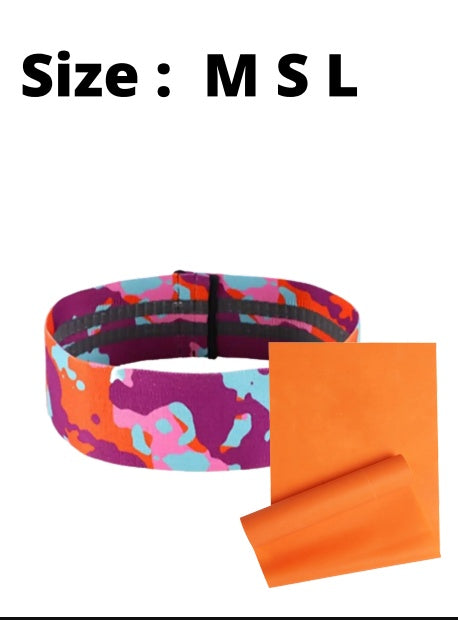 Bande de résistance de couleur camouflage de yoga antidérapante