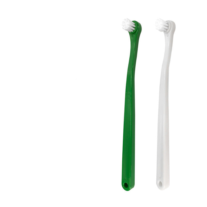 Fournitures dentaires pour animaux de compagnie, brosse à dents à Double tête pour le nettoyage des dents de Dag et de chat