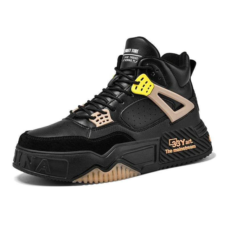 Chaussures de marée montantes, bottes de Combat pour étudiants, baskets à plateforme