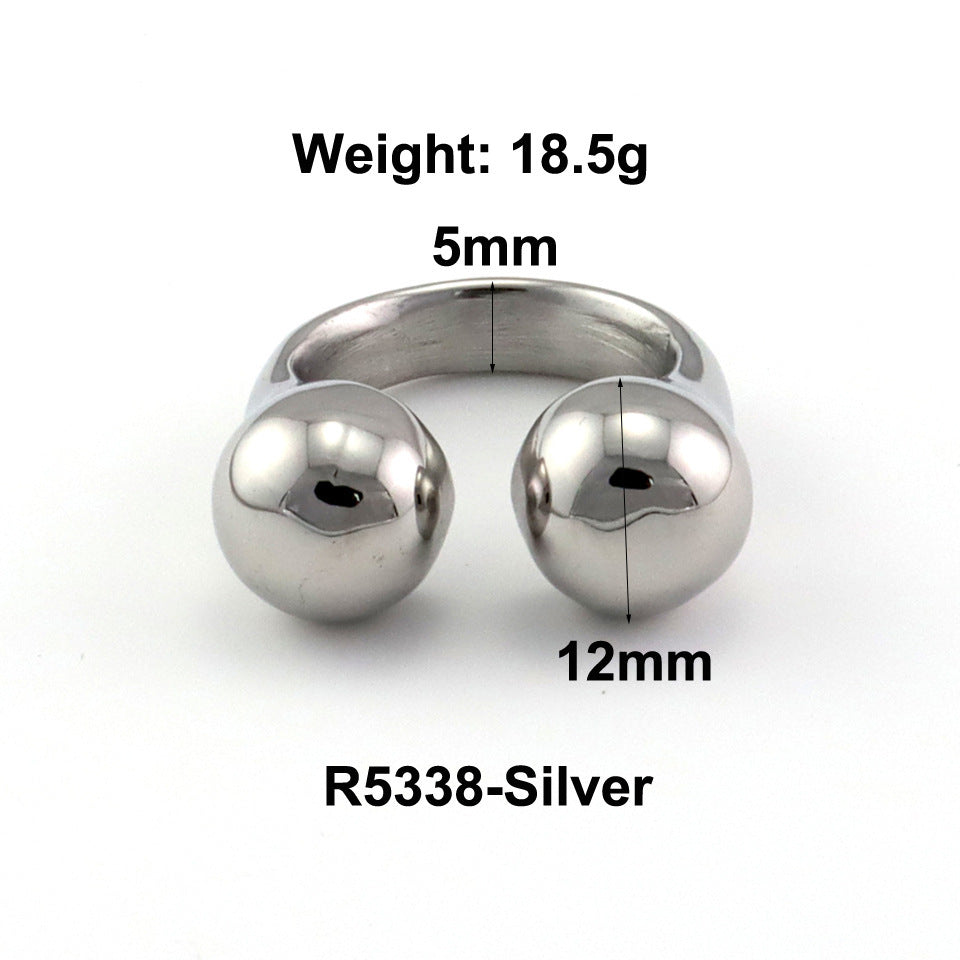 Fashion Bamboo Stainless Steel Ring