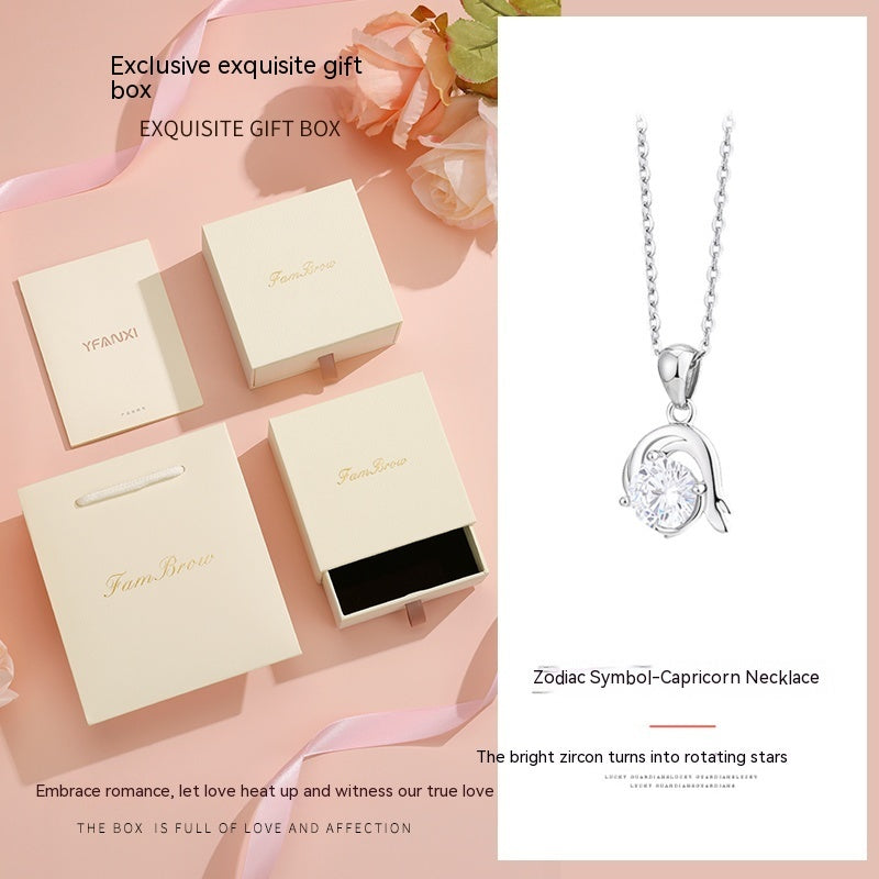 Collier Douze Constellations Femme Argent Sterling