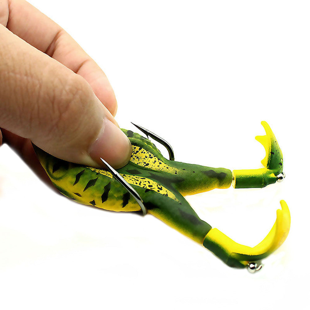 Appât souple grenouille à double hélice