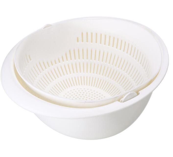 Panier de vidange d'évier à Double vaisselle, panier de fruits de lavage de panoramique de cuisine