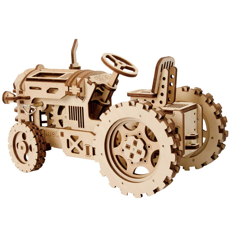 Robotime ROKR – tracteur à engrenages mécaniques, Kit de construction de maquettes à monter soi-même