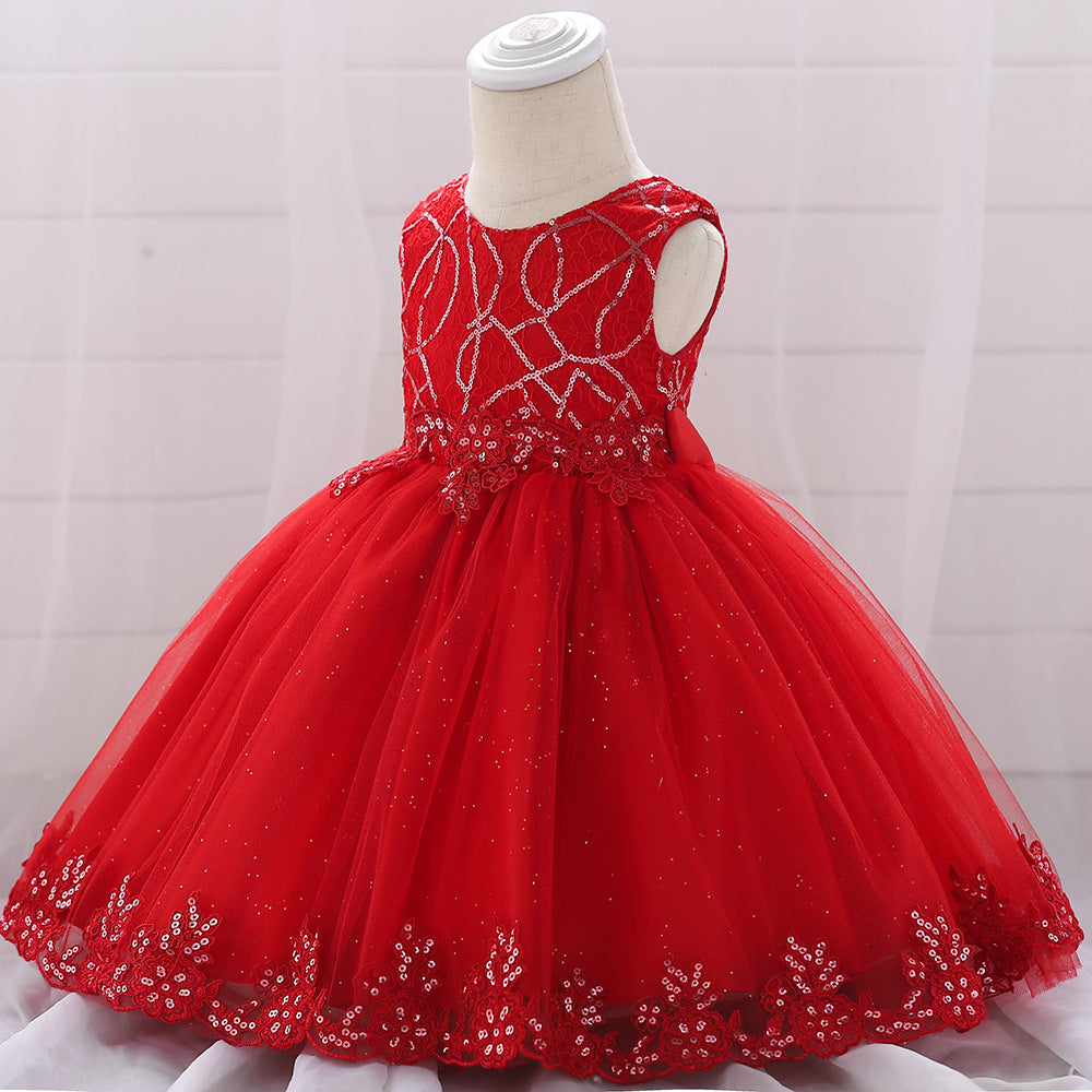 Robe de princesse pour filles, tenue de fête d'anniversaire pour bébé