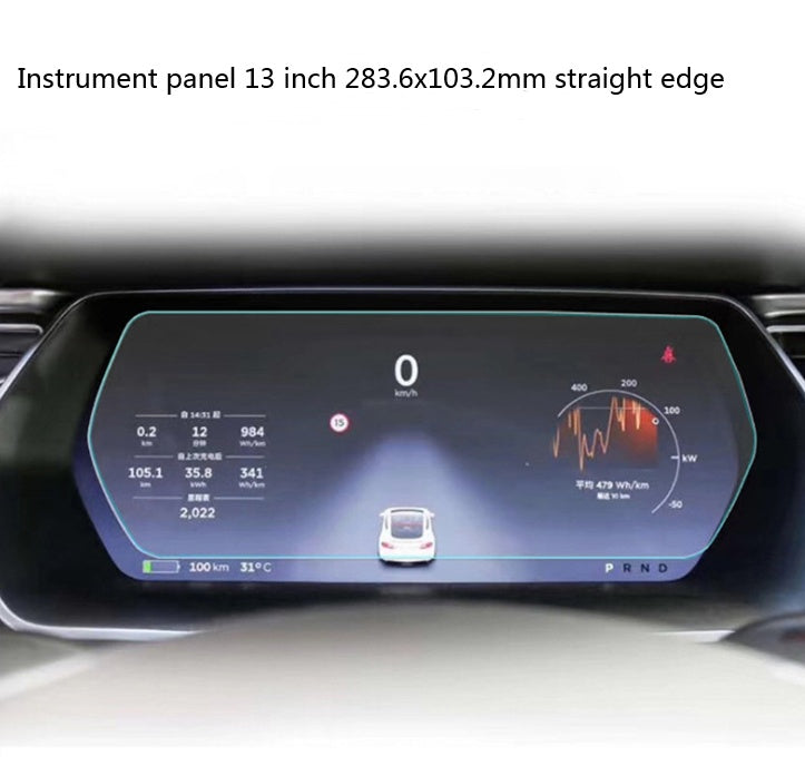 Protecteur d'écran de tableau de bord pour Model X