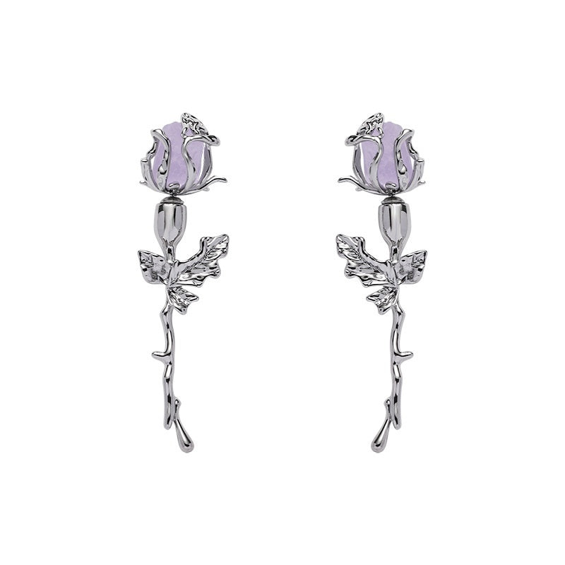 Pendientes originales de la serie Metal Rose