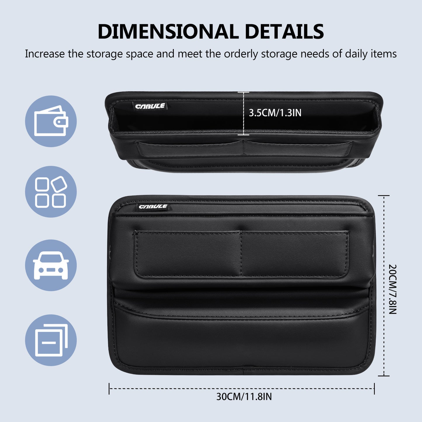 Bolsa de almacenamiento cosida creativa para caja de almacenamiento de control central