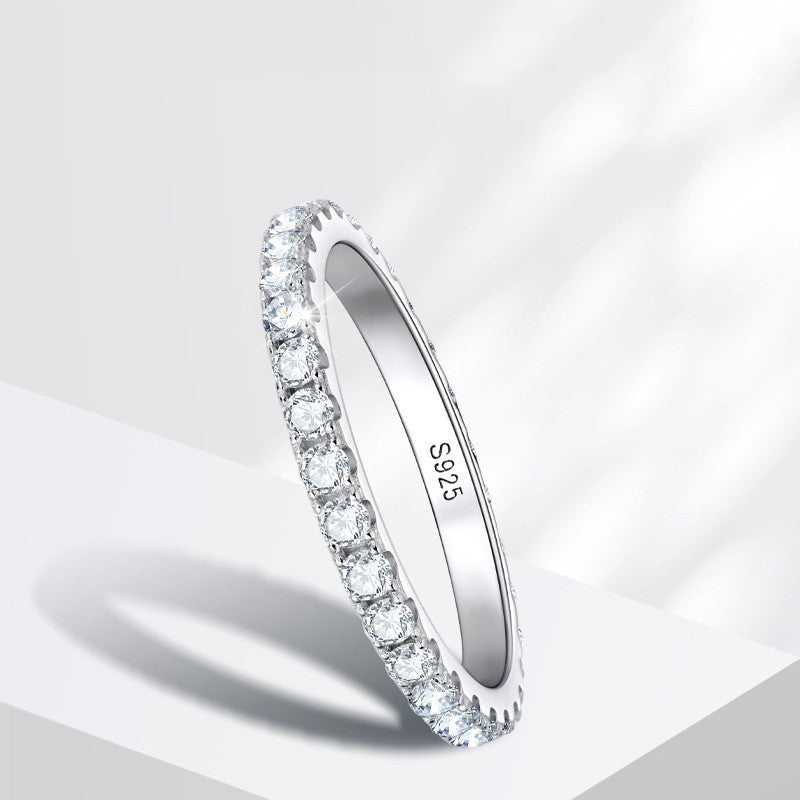 Women's Fashion Sterling Silver All-Match Ring