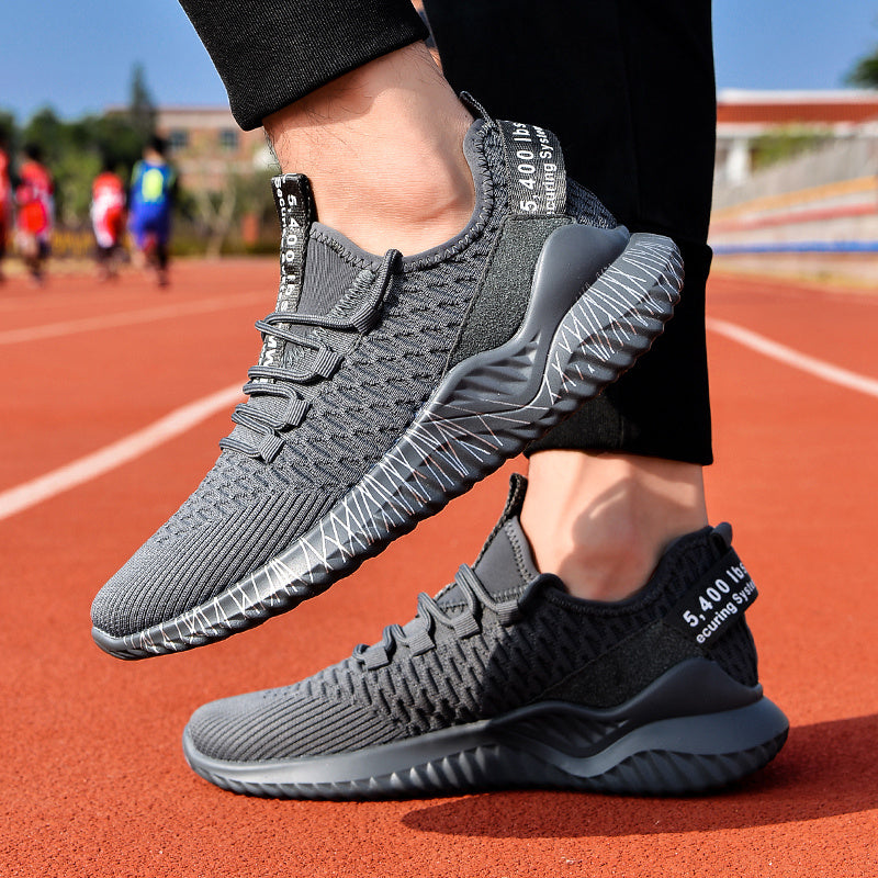 Chaussures de course de sport tissées volantes d'été pour couple