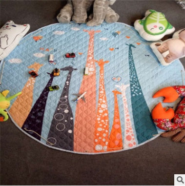 Tapis de rangement pour voiture en coton, modèles d'explosion Ins, tapis de rangement pour jouets, sortie ronde, tapis d'escalade pour enfants, sac de rangement