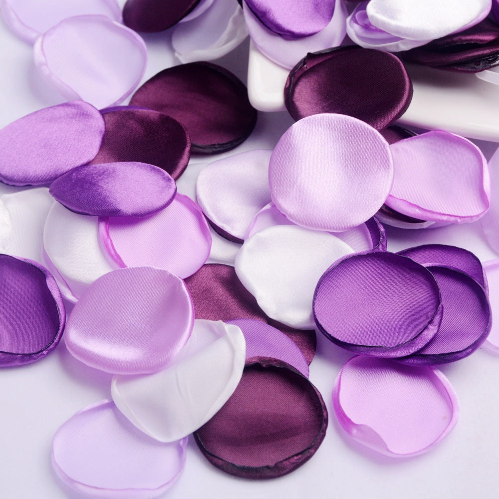 4cm Silk Rose Burnt Edge Petals Wedding Glowing Cream Powder Laminate