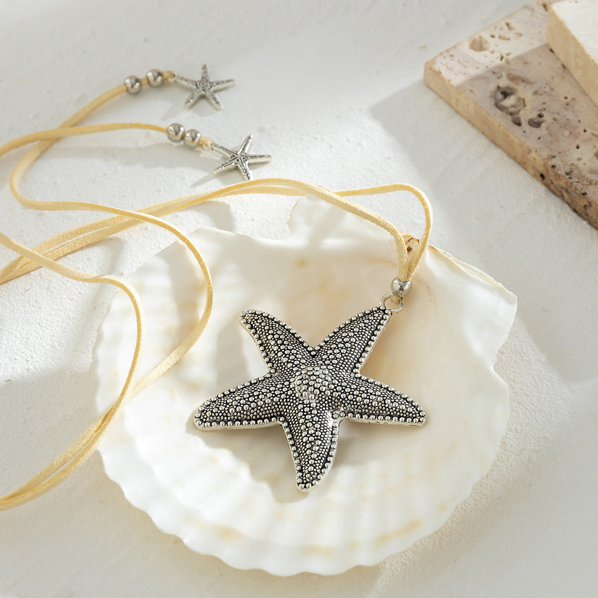 Women's Personalized Alloy Starfish Tassel Necklace