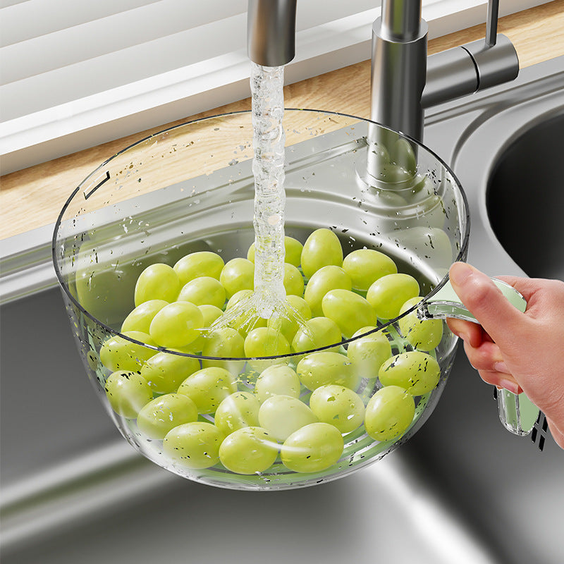 Bassin de Drainage multifonctionnel pour la cuisine domestique, panier de lavage de fruits et de riz, panier de légumes, Gadgets de cuisine multifonctions