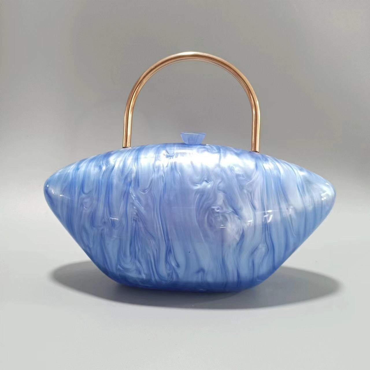Bolso bandolera de acrílico con un solo hombro y cadena para mujer