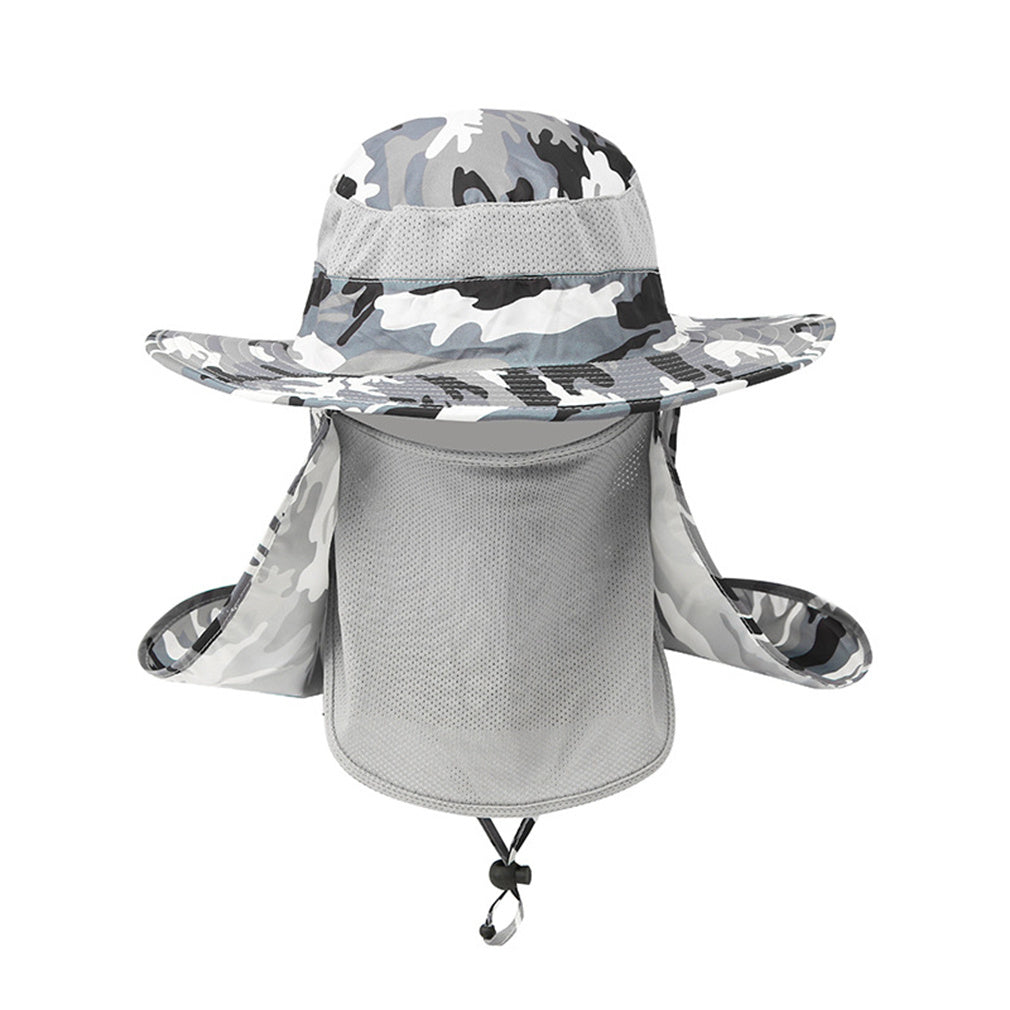 Chapeau de pêcheur avec protection à 360 degrés contre le soleil, l'eau et les UV 