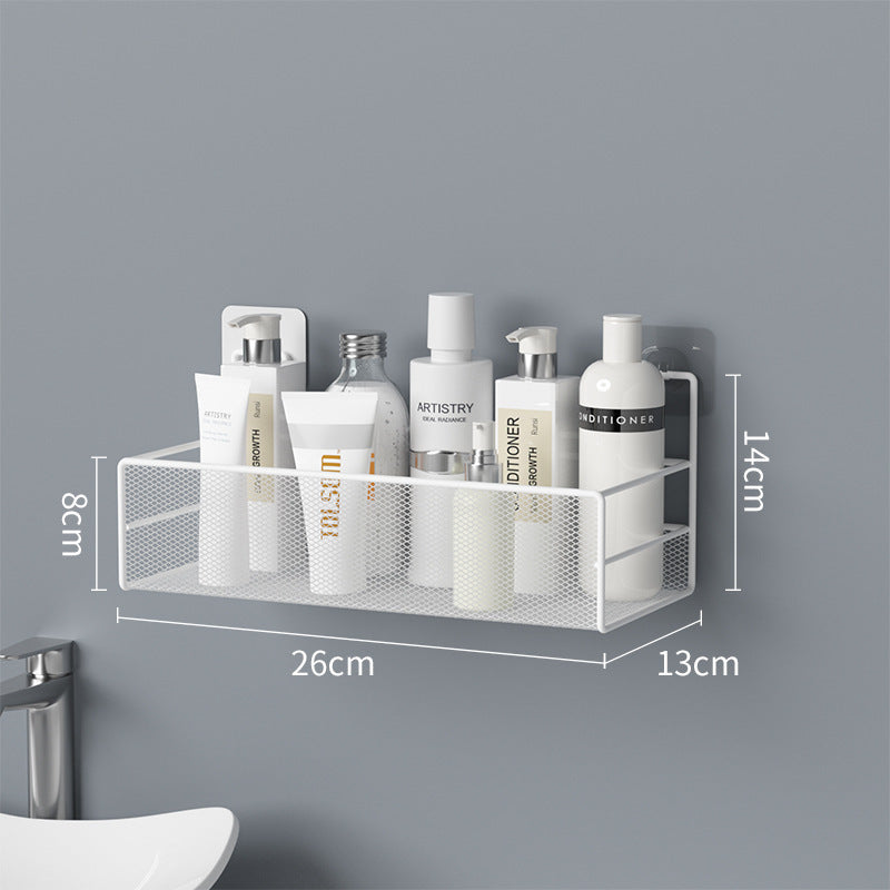 Étagère murale de salle de bain, sans perceuse, douche, organisateur de shampoing, accessoires de toilette