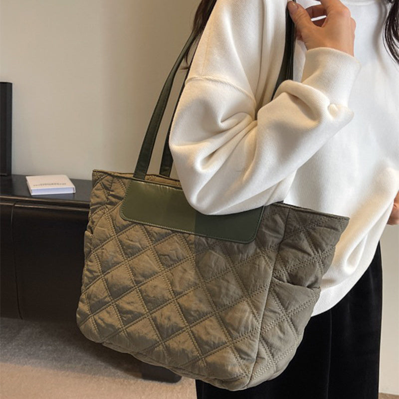 Losange couture sac à bandoulière automne et hiver luxe femmes sac haute capacité décontracté déplacements sacs à main personnalisés