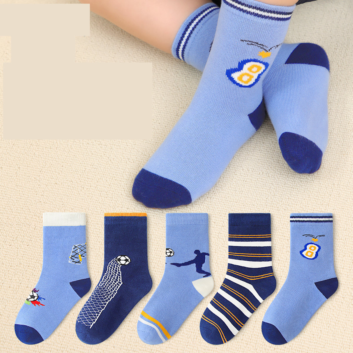 CUHK Chaussettes d'hiver désossées pour garçons
