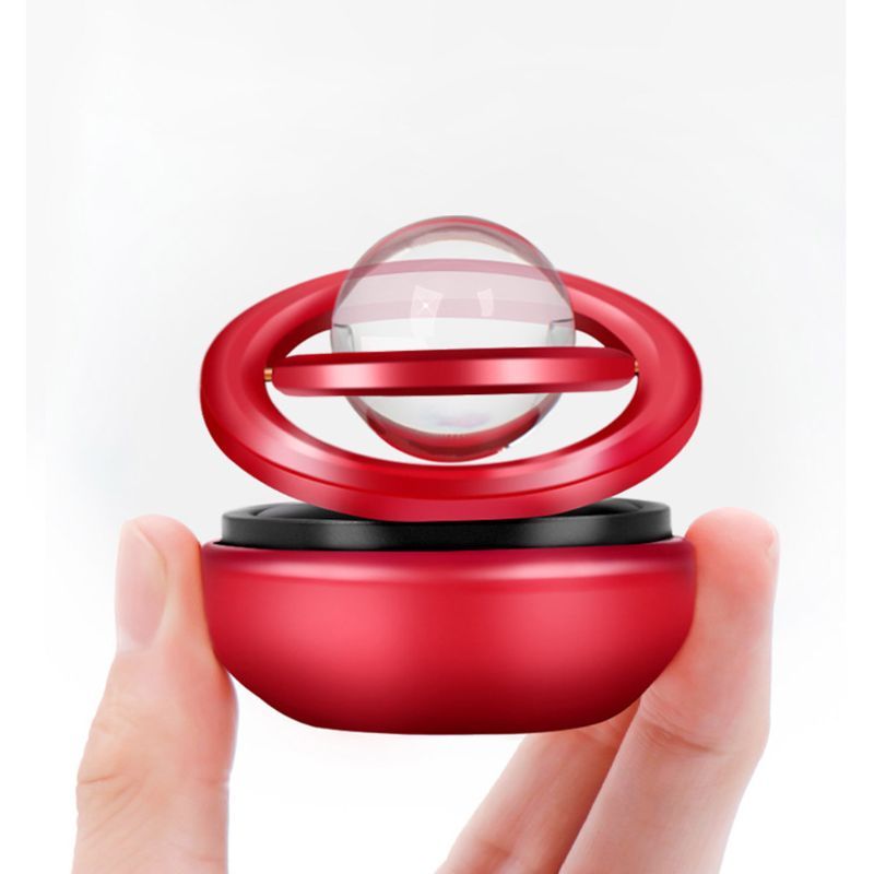 Diffuseur d'huile essentielle de parfum de sortie de climatisation d'aromathérapie suspendue rotative à Double anneau interstellaire solaire