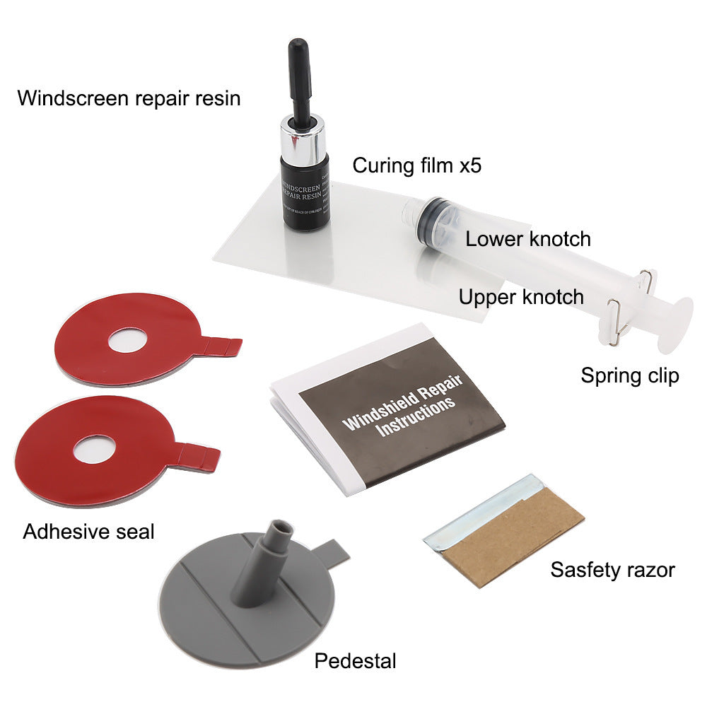 Kit de réparation de pare-brise de voiture bricolage