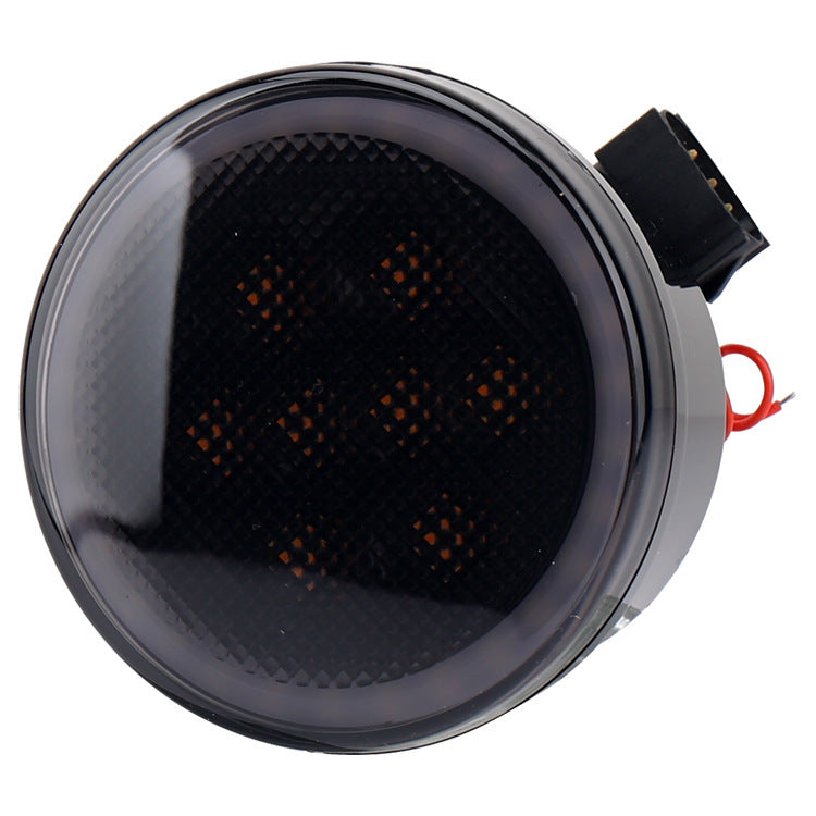 Feux de grille centrale de voiture LED modifiés Wrangler, clignotants d'avertissement, feux de signalisation larges