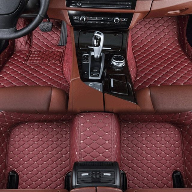 Alfombrilla de cuero para coche completamente rodeada, protección para todo tipo de clima