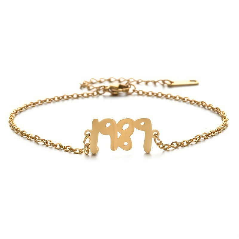 Real Gold Plating O Chain Stainless Steel Anklets