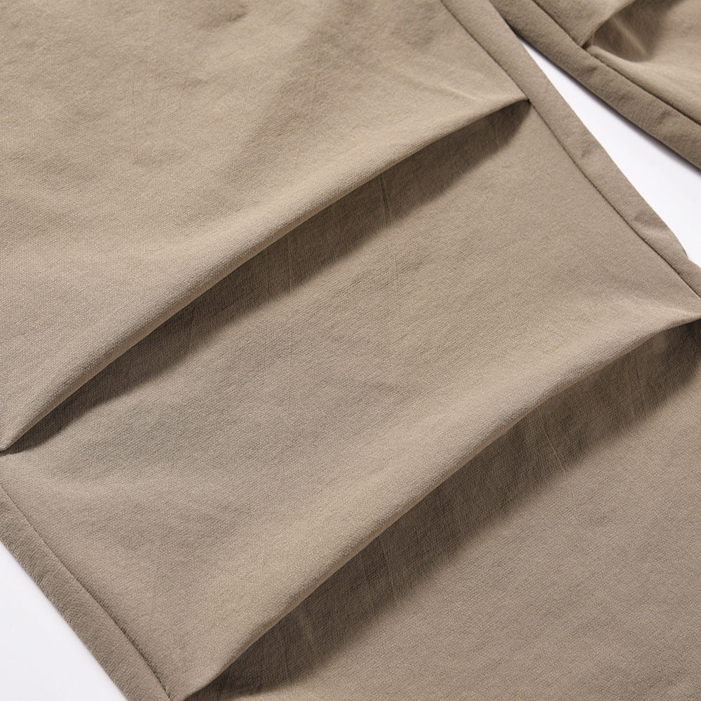 Men Fashion Brands Simple All-match Breathable Comfortable Straight Pants